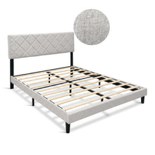 Load image into Gallery viewer, Drift Queen Bed Frame - Light Taupe