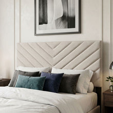 Load image into Gallery viewer, Elara Double Bed Frame with 4 Drawers - Beige