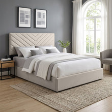 Load image into Gallery viewer, Elara Queen Bed Frame with 4 Drawers - Beige