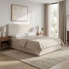 Load image into Gallery viewer, Elara Queen Bed Frame with 4 Drawers - Beige