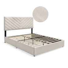 Load image into Gallery viewer, Elara Queen Bed Frame with 4 Drawers - Beige