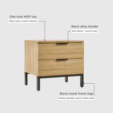 Load image into Gallery viewer, 22269-ocala-wooden-bedside-table-oak-2606112