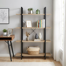 Load image into Gallery viewer, Forge 4-Tier Bookshelf - Natural