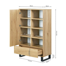 Load image into Gallery viewer, 22108-frohna-bookshelf-cabinet-with-drawer-oak-2606121