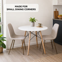 Load image into Gallery viewer, Cena Dining Table Round 80 x 76 cm - White