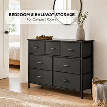 Load image into Gallery viewer, Madilyn 7 Drawers Lowboy - Black