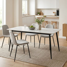 Load image into Gallery viewer, Adley Matt Ceramic Dining Table 160 x 80cm - White