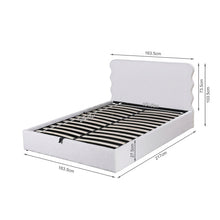 Load image into Gallery viewer, Floria Queen Gas Lift Bed Frame - White