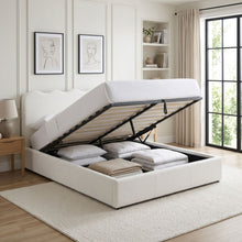 Load image into Gallery viewer, Cove Queen Gas Lift Bed Frame - White
