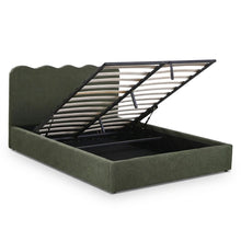 Load image into Gallery viewer, Cove Queen Gas Lift Bed Frame - Dark Green