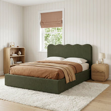 Load image into Gallery viewer, Cove Queen Gas Lift Bed Frame - Dark Green