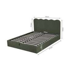 Load image into Gallery viewer, Cove Queen Gas Lift Bed Frame - Dark Green
