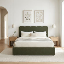 Load image into Gallery viewer, Cove Queen Gas Lift Bed Frame - Dark Green