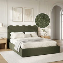 Load image into Gallery viewer, Cove Queen Gas Lift Bed Frame - Dark Green