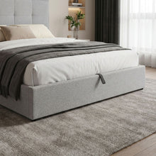 Load image into Gallery viewer, Calma Queen Gas Lift Bed Frame - Light Grey