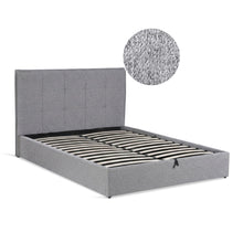 Load image into Gallery viewer, Calma Queen Gas Lift Bed Frame - Light Grey