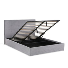 Load image into Gallery viewer, Calma Queen Gas Lift Bed Frame - Light Grey