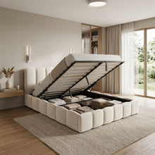 Load image into Gallery viewer, Modu Queen Gas Lift Bed Frame - Beige