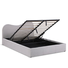 Load image into Gallery viewer, Miora Queen Gas Lift Bed Frame - Light Grey
