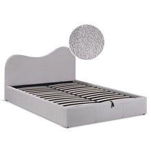 Load image into Gallery viewer, Miora Queen Gas Lift Bed Frame - Light Grey