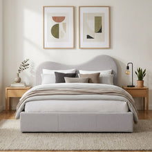 Load image into Gallery viewer, Miora Queen Gas Lift Bed Frame - Light Grey