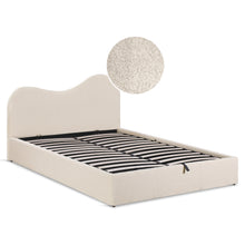 Load image into Gallery viewer, Miora Queen Gas Lift Bed Frame - Light Khaki