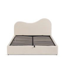 Load image into Gallery viewer, Miora Queen Gas Lift Bed Frame - Light Khaki
