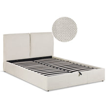 Load image into Gallery viewer, Sorell Queen Gas Lift Bed Frame - Beige