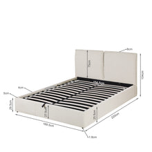 Load image into Gallery viewer, Sorell Queen Gas Lift Bed Frame - Beige