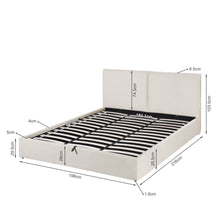 Load image into Gallery viewer, Sorell Super King Gas Lift Bed Frame - Beige