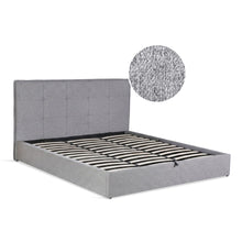 Load image into Gallery viewer, Calma Super King Gas Lift Bed Frame - Light Grey