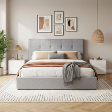 Load image into Gallery viewer, Calma Super King Gas Lift Bed Frame - Light Grey
