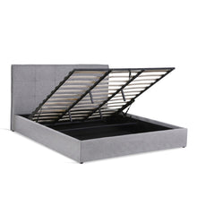 Load image into Gallery viewer, Calma Super King Gas Lift Bed Frame - Light Grey