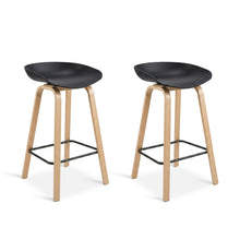 Load image into Gallery viewer, Kai Metal Bar Stool 75cm - Set of 2 - Black