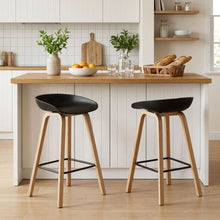 Load image into Gallery viewer, Kai Metal Bar Stool 75cm - Set of 2 - Black