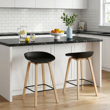Load image into Gallery viewer, Kai Metal Bar Stool 75cm - Set of 2 - Black