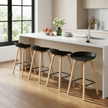Load image into Gallery viewer, Kai Metal Bar Stool 75cm - Set of 4 - Black