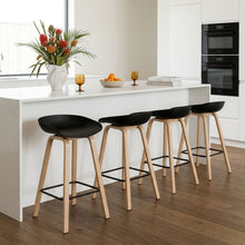 Load image into Gallery viewer, Kai Metal Bar Stool 75cm - Set of 4 - Black
