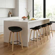 Load image into Gallery viewer, Kai Metal Bar Stool 75cm - Set of 4 - Black