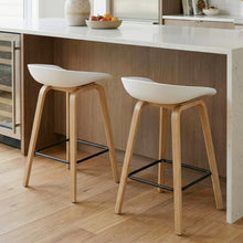 Load image into Gallery viewer, Kai Metal Bar Stool 75cm - Set of 2 - White