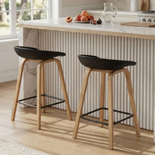 Load image into Gallery viewer, Kai Metal Bar Stool 65cm - Set of 2 - Black