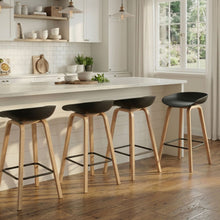 Load image into Gallery viewer, Kai Metal Bar Stool 65cm - Set of 4 - Black