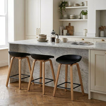 Load image into Gallery viewer, Kai Metal Bar Stool 65cm - Set of 2 - Black