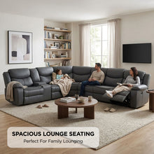 Load image into Gallery viewer, Mandan Electric Recliner Corner Sofa - Grey