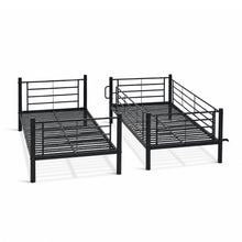 Load image into Gallery viewer, Graid Single Metal Bunk Bed Frame - Black