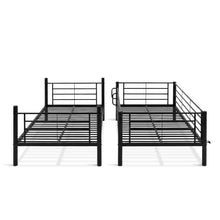Load image into Gallery viewer, Graid Single Metal Bunk Bed Frame - Black