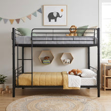 Load image into Gallery viewer, Graid Single Metal Bunk Bed Frame - Black