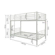 Load image into Gallery viewer, Graid Single Metal Bunk Bed Frame - White