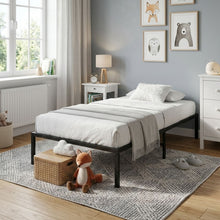 Load image into Gallery viewer, Lite Single Metal Bed Frame - Black