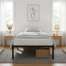 Load image into Gallery viewer, Lite Single Metal Bed Frame - Black